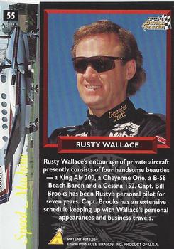 1996 Action Packed Credentials #55 Rusty Wallace Back