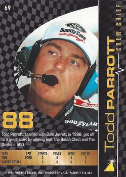 1996 Action Packed Credentials #69 Todd Parrott Back
