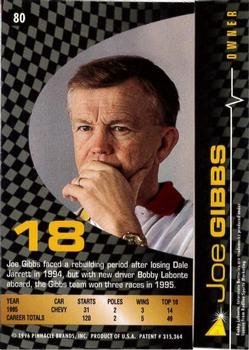 1996 Action Packed Credentials #80 Joe Gibbs Back