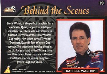 1996 Action Packed Credentials #90 Stevie Waltrip / Darrell Waltrip Back