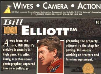 1996 Action Packed Credentials #101 Bill Elliott Back