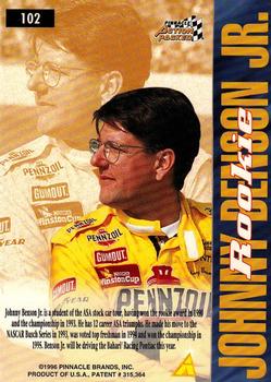 1996 Action Packed Credentials #102 Johnny Benson Back