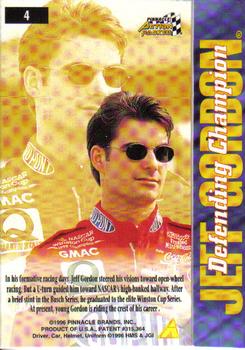 1996 Action Packed Credentials #4 Jeff Gordon Back