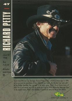 1996 Assets #47 Richard Petty Back