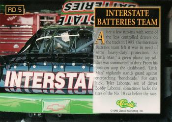 1996 Assets - Race Day #RD 5 Bobby Labonte's Car Back