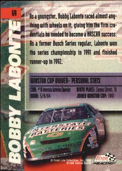 1996 Finish Line #69 Bobby Labonte Back