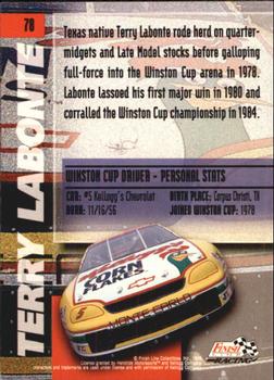 1996 Finish Line #78 Terry Labonte Back