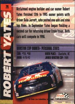 1996 Finish Line #79 Robert Yates Back