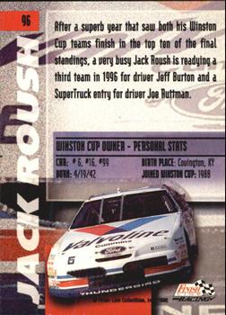 1996 Finish Line #96 Jack Roush Back
