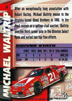 1996 Finish Line #34 Michael Waltrip Back