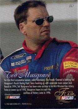 1996 Flair #80 Ted Musgrave's Car Back