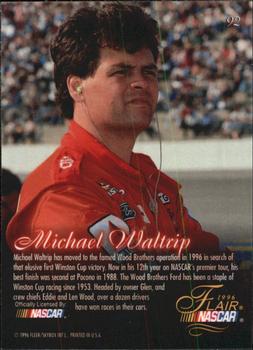 1996 Flair #92 Michael Waltrip's Car Back