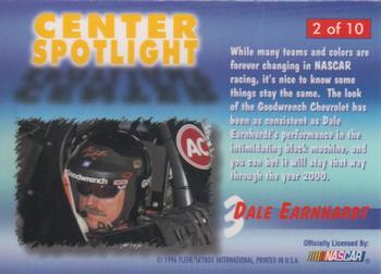 1996 Flair - Center Spotlight #2 Dale Earnhardt Back