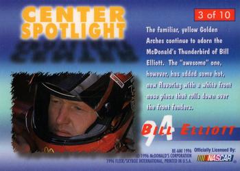 1996 Flair - Center Spotlight #3 Bill Elliott Back