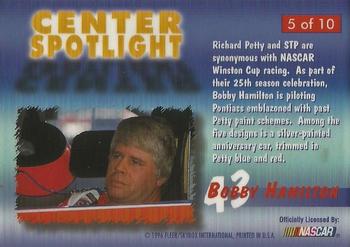 1996 Flair - Center Spotlight #5 Bobby Hamilton Back