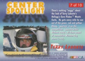 1996 Flair - Center Spotlight #7 Terry Labonte Back