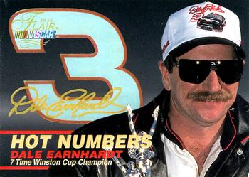 1996 Flair - Hot Numbers #1 Dale Earnhardt Front