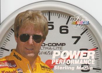 1996 Flair - Power Performance #7 Sterling Marlin Front
