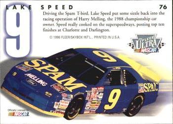 1996 Ultra #76 Lake Speed Back
