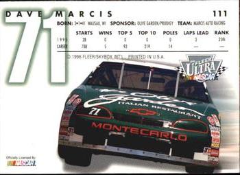 1996 Ultra #111 Dave Marcis Back