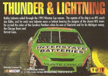 1996 Ultra - Thunder & Lightning #9 Bobby Labonte's Car Back