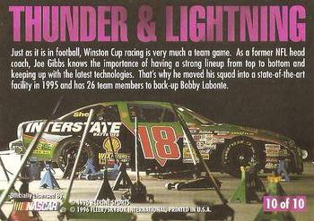1996 Ultra - Thunder & Lightning #10 Bobby Labonte's Car Back