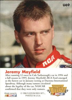 1996 Ultra Update #U69 Jeremy Mayfield's Car Back