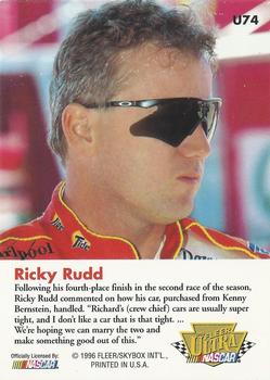 1996 Ultra Update #U74 Ricky Rudd's Car Back