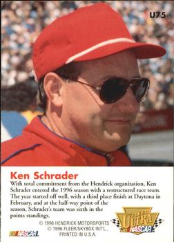 1996 Ultra Update #U75 Ken Schrader's Car Back