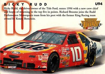 1996 Ultra Update #U94 Ricky Rudd / Richard Broome Back