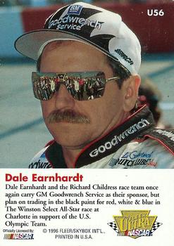 1996 Ultra Update #U56 Dale Earnhardt's Car Back