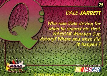 1996 Maxx #28 Dale Jarrett Back