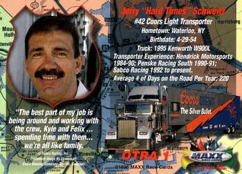 1996 Maxx - On the Road Again #OTRA 1 Kyle Petty's Transporter Back