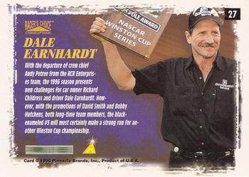 1996 Pinnacle Racer's Choice #27 Dale Earnhardt's Car Back