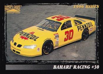 1996 Pinnacle Racer's Choice #42 Johnny Benson, Jr.'s Car Front
