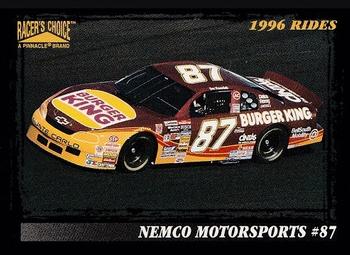 1996 Pinnacle Racer's Choice #47 Joe Nemechek's Car Front