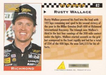 1996 Pinnacle Racer's Choice #82 Rusty Wallace Back