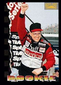 1996 Pinnacle Racer's Choice #107 Johnny Benson Jr. Front