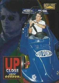 1996 Pinnacle Racer's Choice - Up Close with Jeff Gordon #5 Jeff Gordon Front