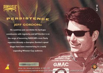 1996 Pinnacle #72 Jeff Gordon Back