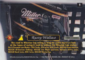 1996 Pinnacle Zenith #9 Rusty Wallace Back