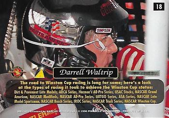 1996 Pinnacle Zenith #18 Darrell Waltrip Back