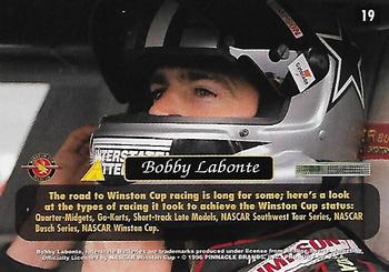 1996 Pinnacle Zenith #19 Bobby Labonte Back