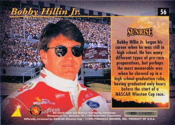 1996 Pinnacle Zenith #56 Bobby Hillin Jr. Back