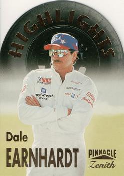 1996 Pinnacle Zenith - Highlights #1 Dale Earnhardt Front