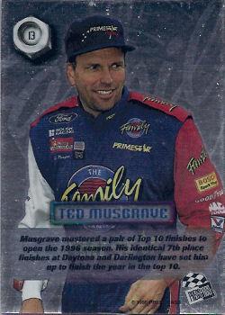 1996 Press Pass M-Force #13 Ted Musgrave Back