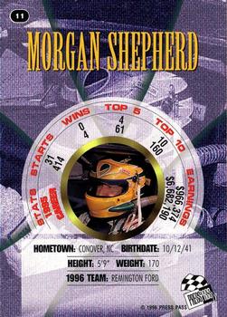 1996 Press Pass Premium #11 Morgan Shepherd Back