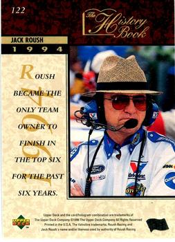 1996 Upper Deck #122 Jack Roush Back