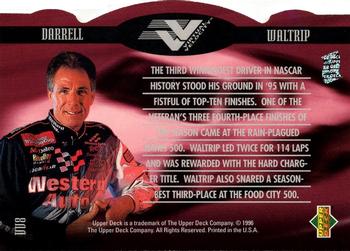 1996 Upper Deck - Virtual Velocity #VV8 Darrell Waltrip Back