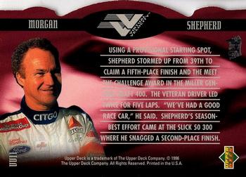 1996 Upper Deck - Virtual Velocity #VV11 Morgan Shepherd Back